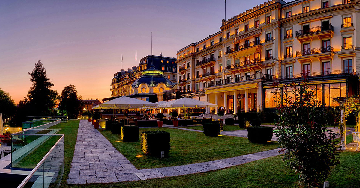 Beau-Rivage Palace Hotel, Lausanne Offers Breathtaking Views of Lake